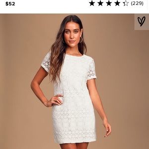 White dress from Lulu’s